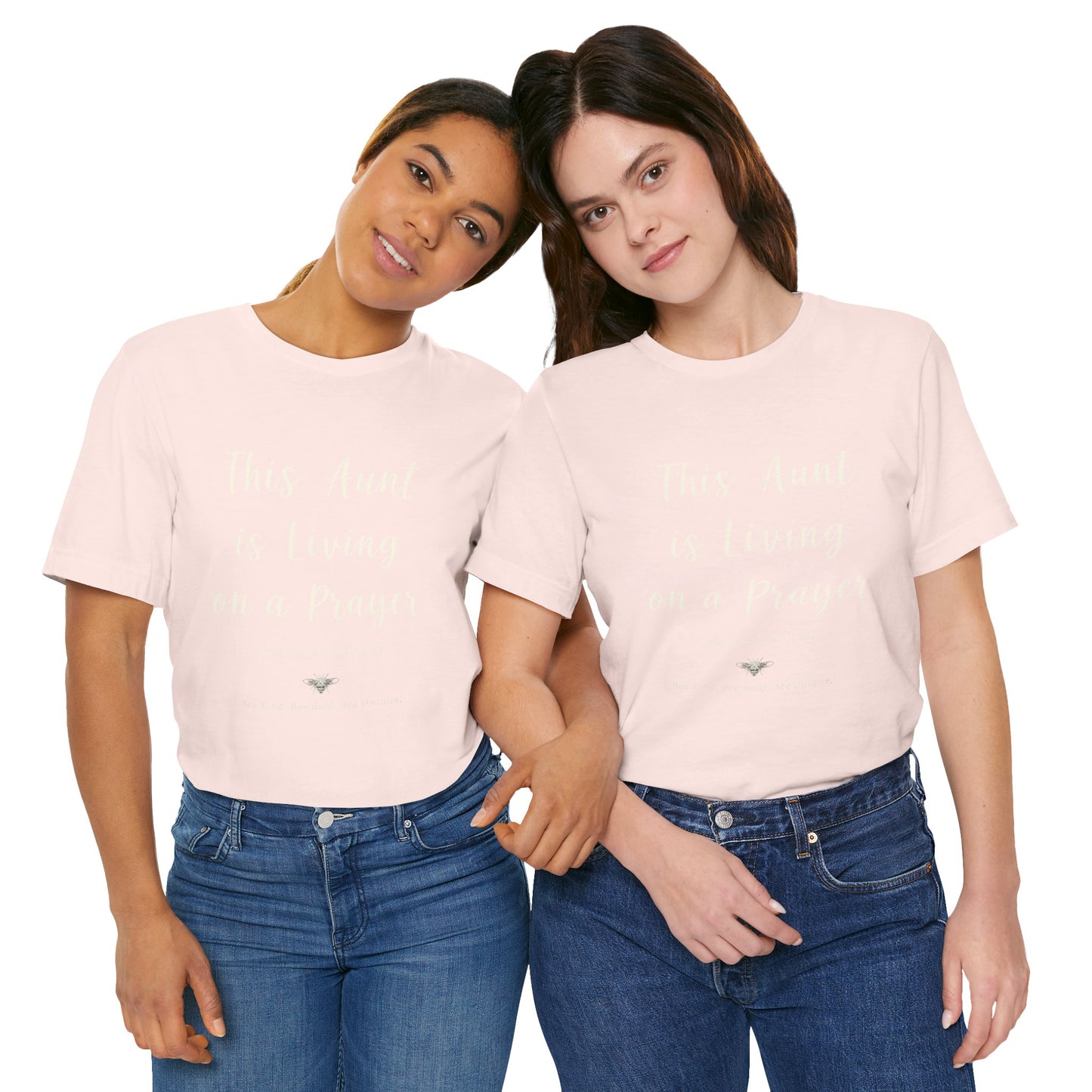 This Aunt Is Living on a Prayer | Jersey Tee