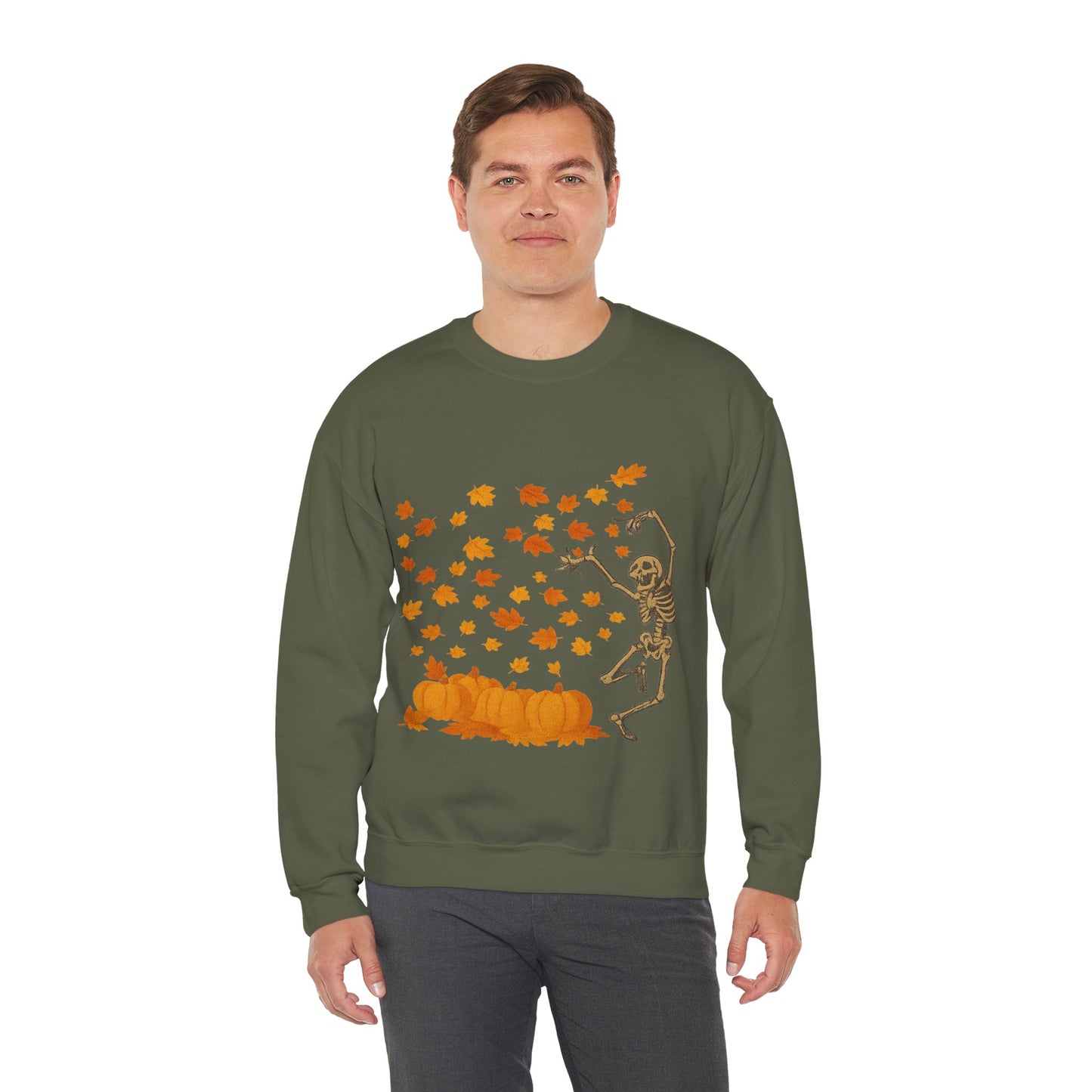 Dancing Through Fall – Skeleton & Leaves | Sweater