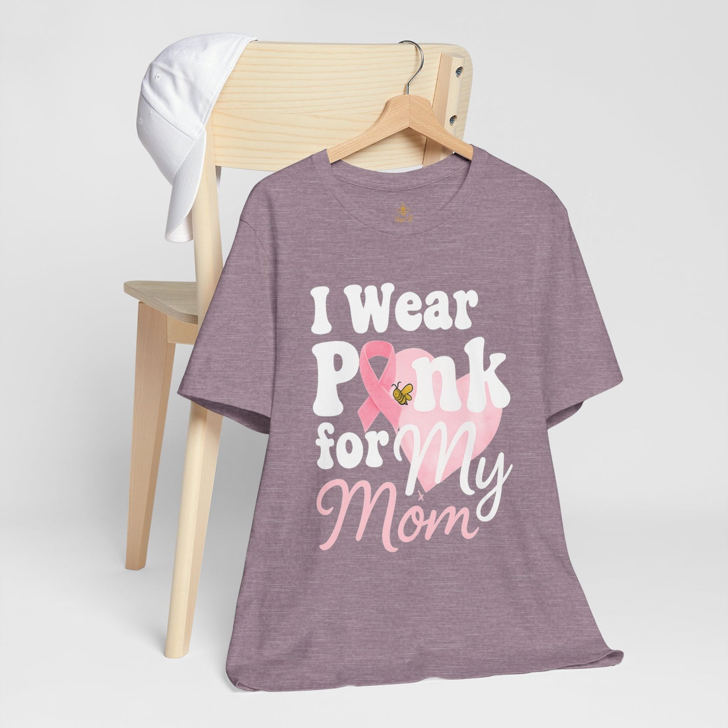 I Wear Pink for My Mom – Breast Cancer Awareness | Jersey Tee