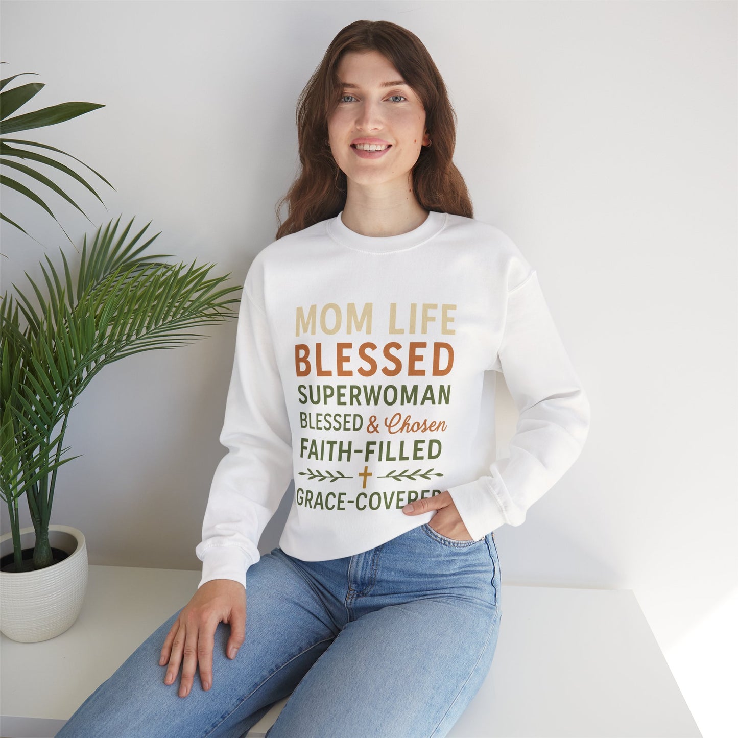 Mom Life. Blessed. Superwoman | Sweater