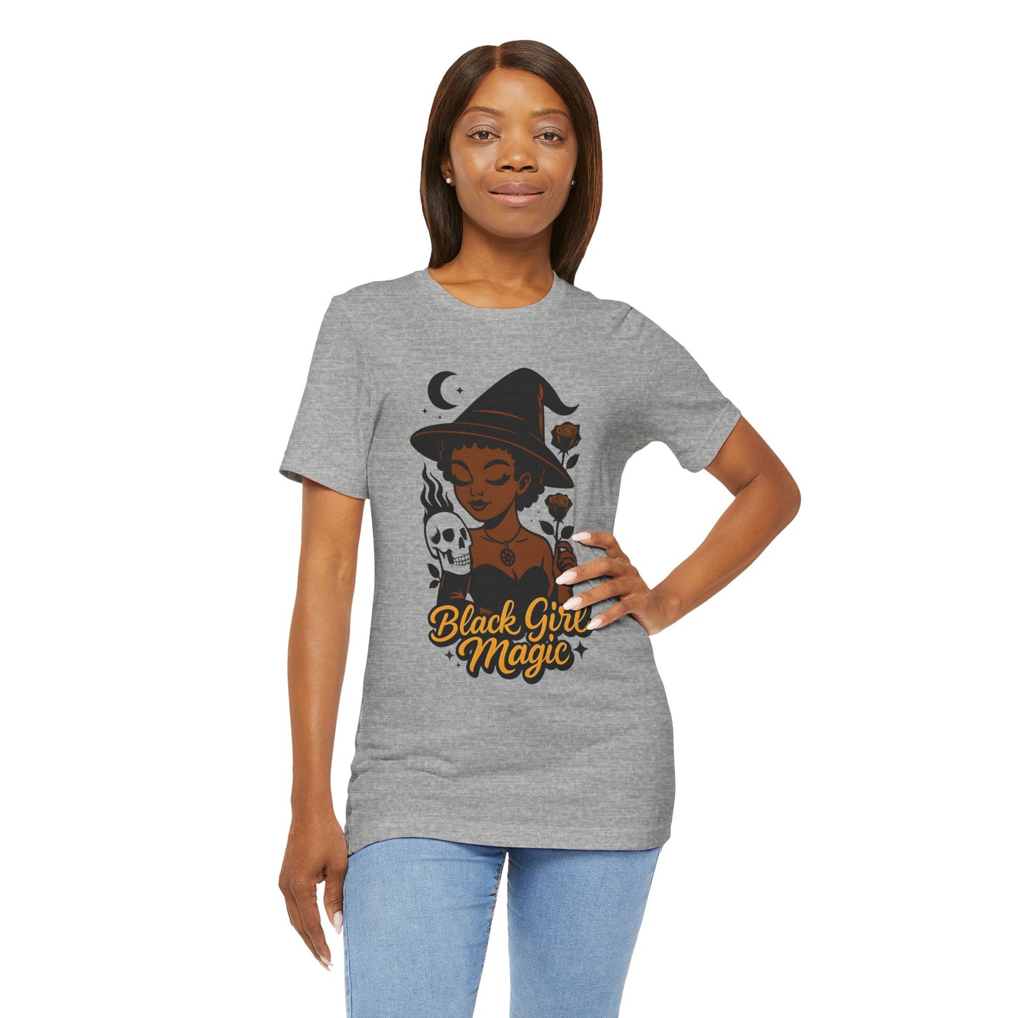 Black Girl Magic Witchy Halloween | Jersey Tee