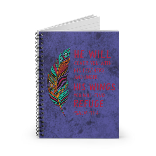 Under His Wings | Spiral Notebook