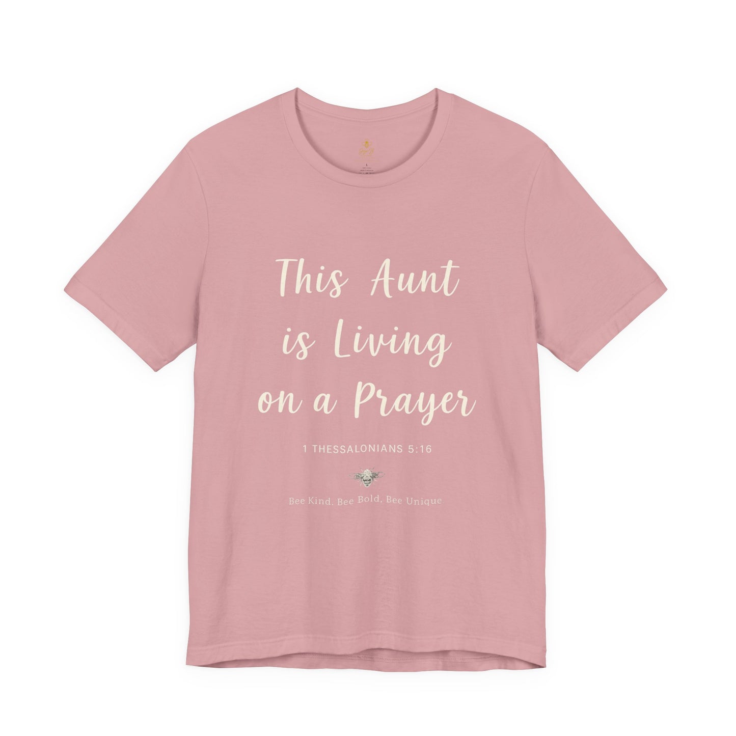 This Aunt Is Living on a Prayer | Jersey Tee