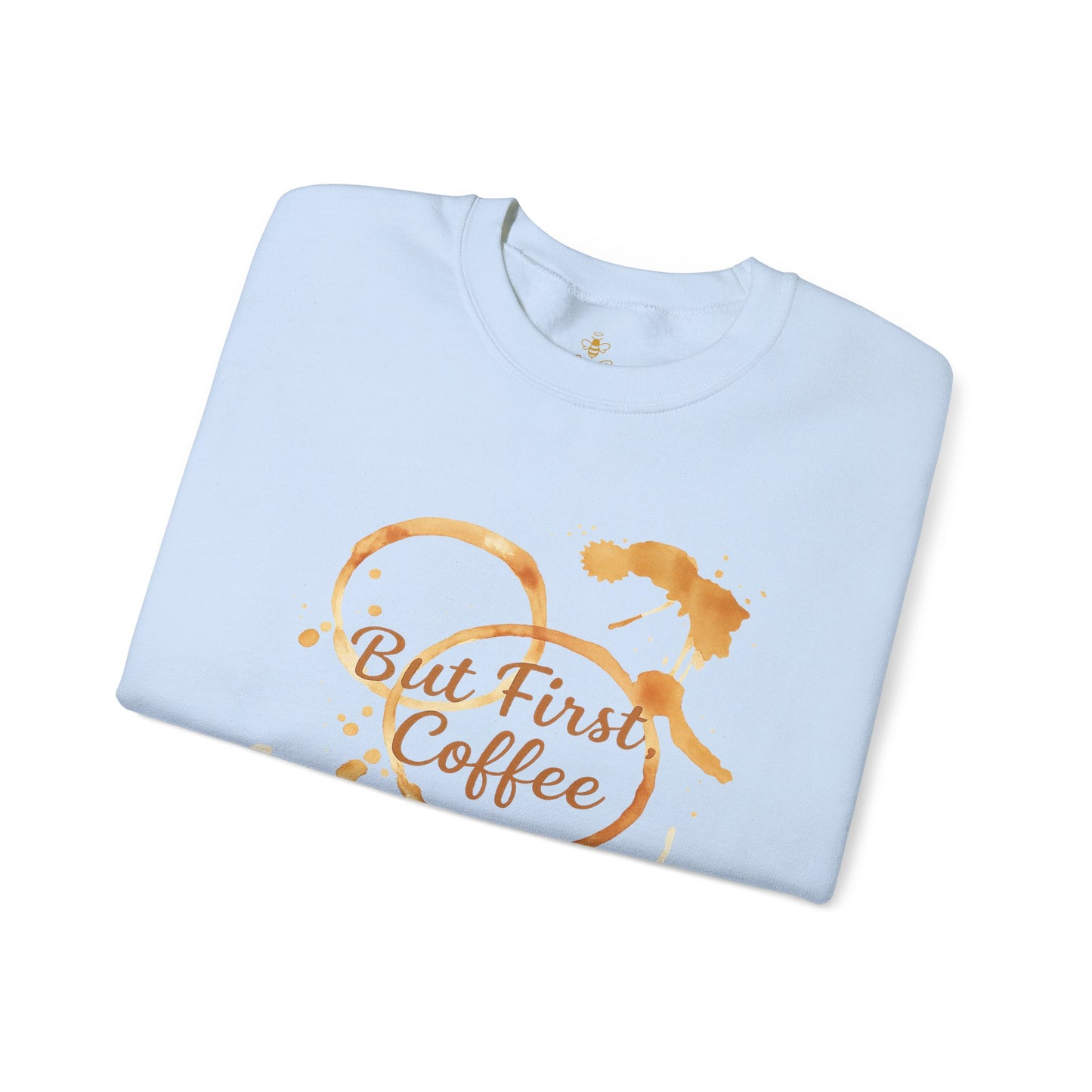 But First, Coffee – Watercolor Coffee Ring | Sweater