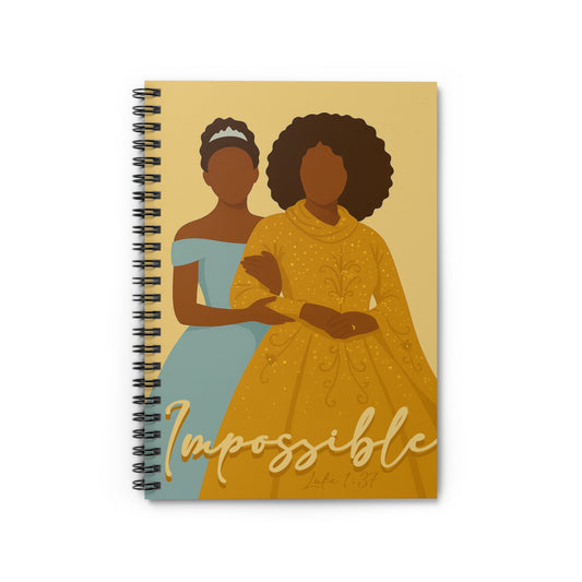 "Impossible Luke 1:37" | Spiral Notebook