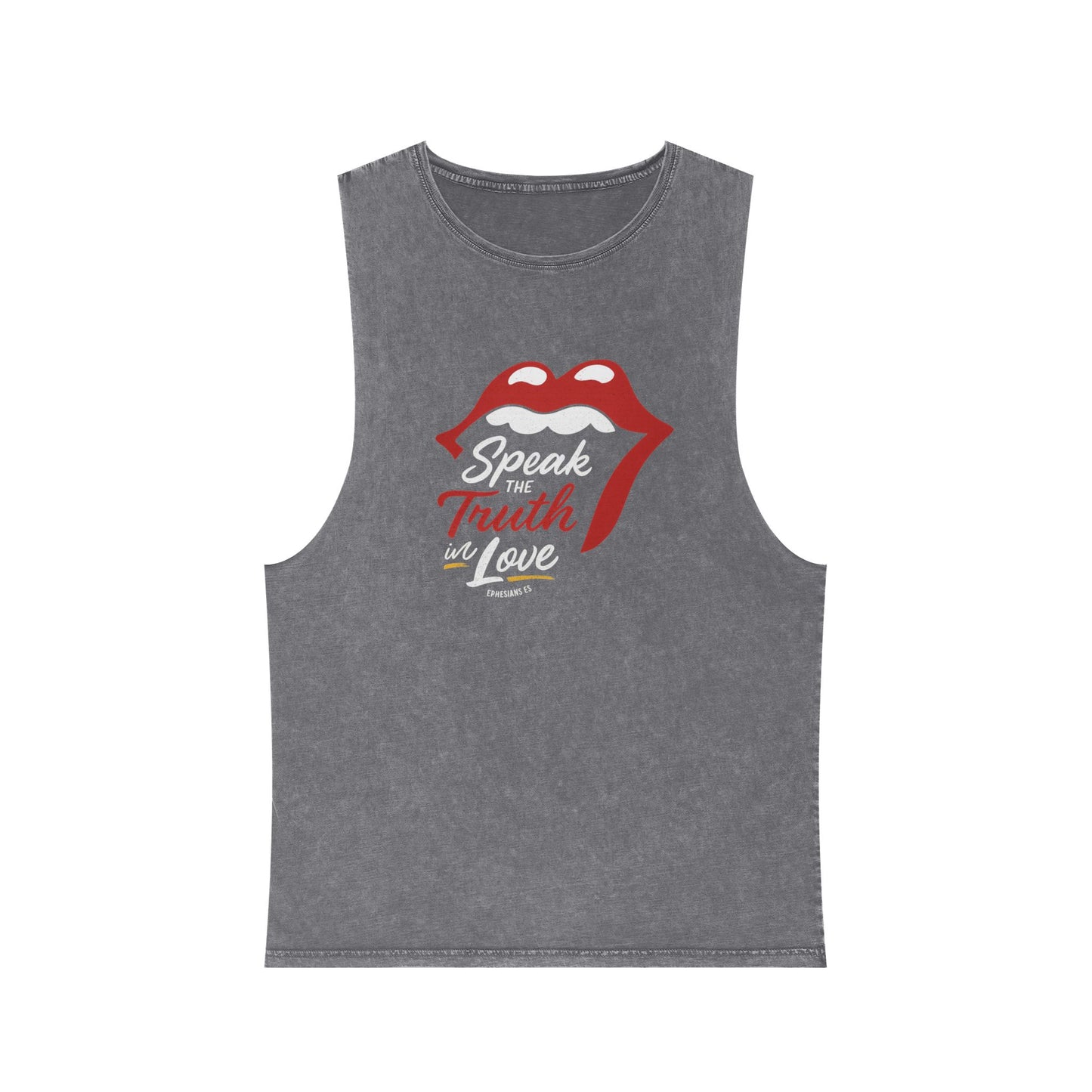 Speak the Truth Lip | Stonewash Tank