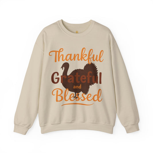 Thankful Grateful Blessed Turkey | Sweater