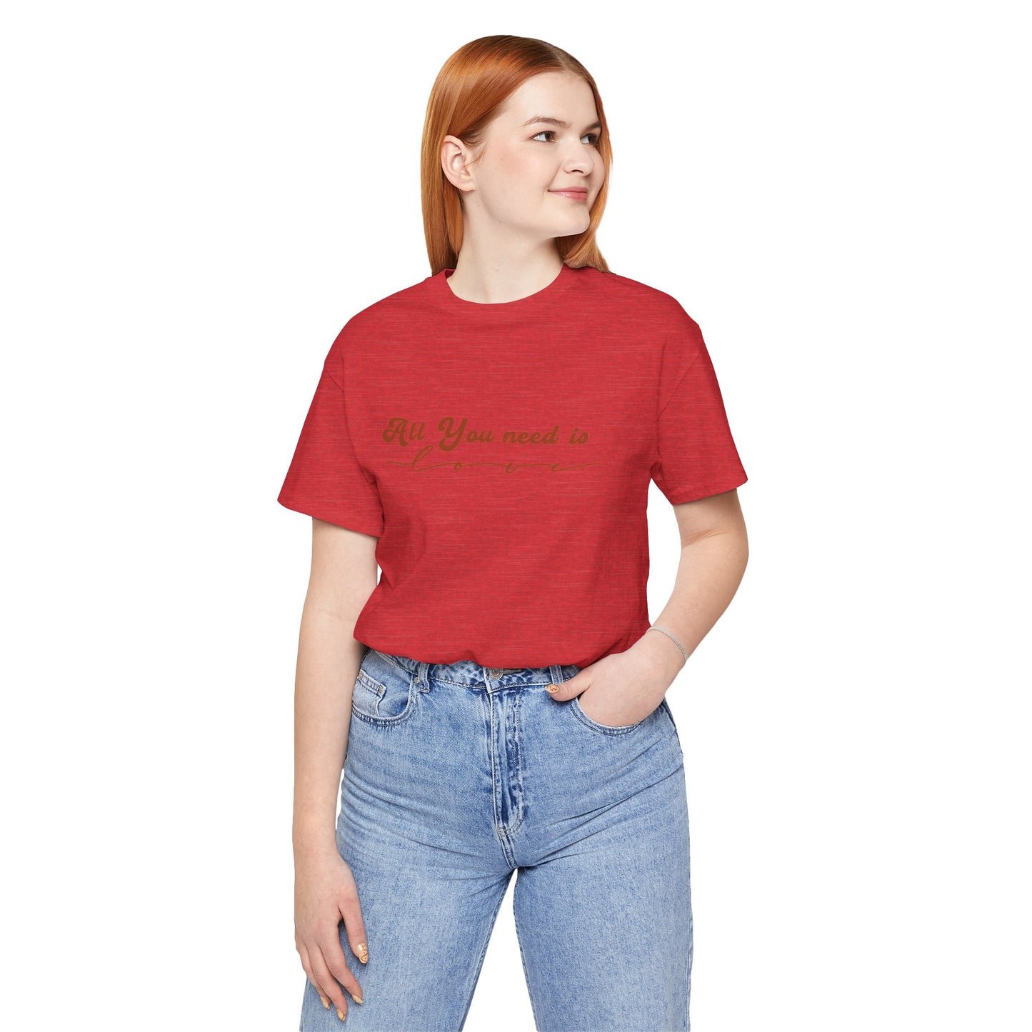 All You Need is Love – Handwritten Script | Jersey Tee