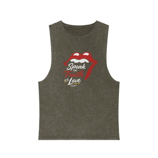 Speak the Truth Lip | Stonewash Tank