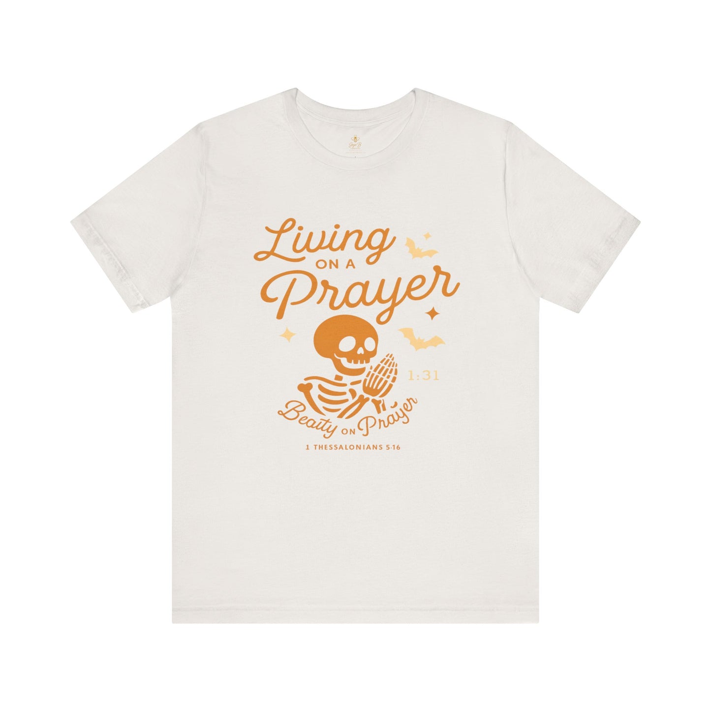 "Living on a Prayer – Skeleton Hands | Jersey Tee