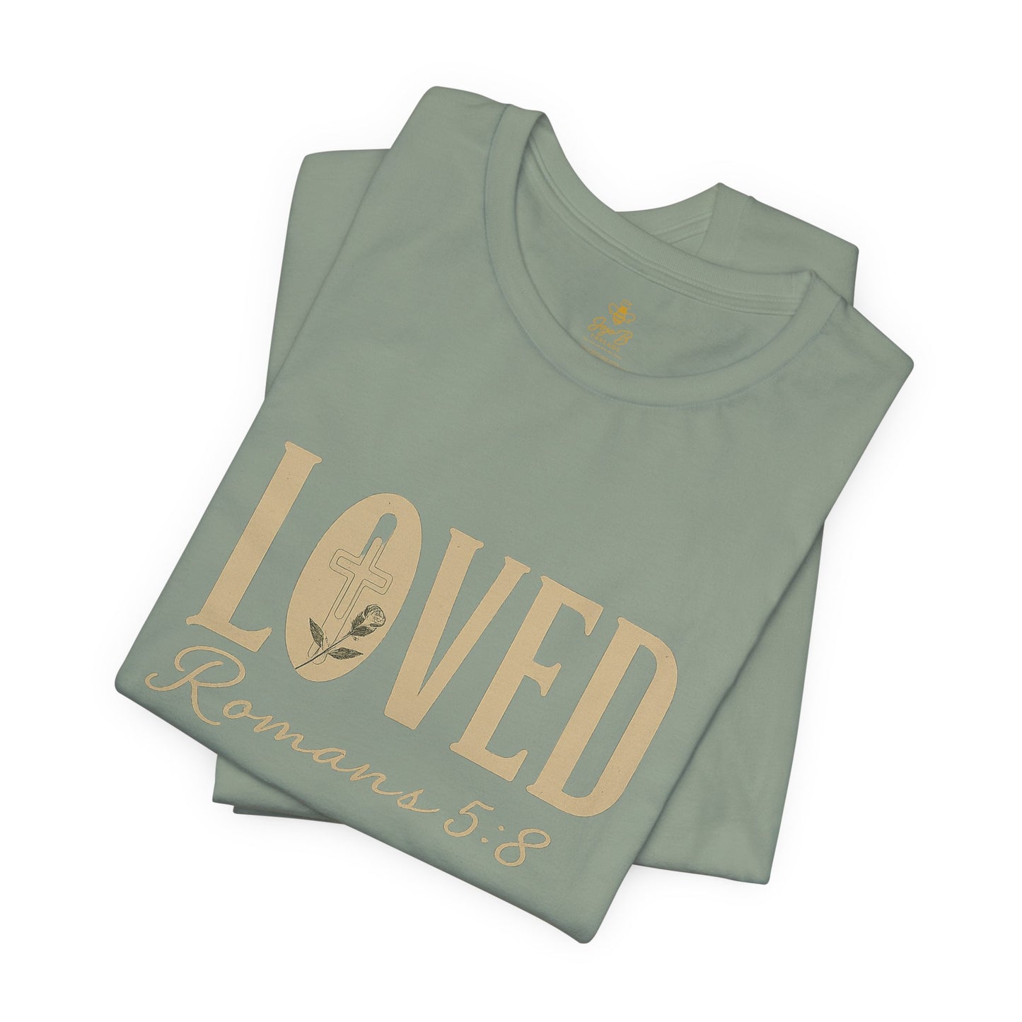 LOVED Romans 5:8 | Jersey Tee