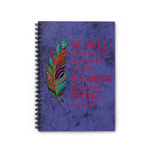 Under His Wings | Spiral Notebook