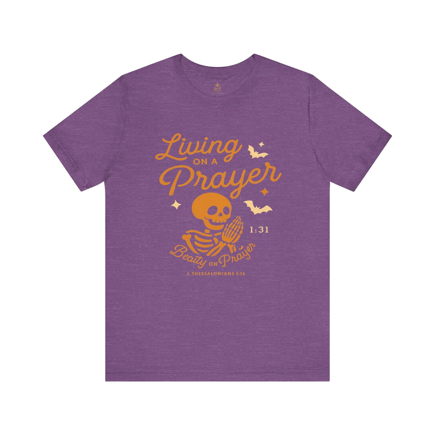 "Living on a Prayer – Skeleton Hands | Jersey Tee