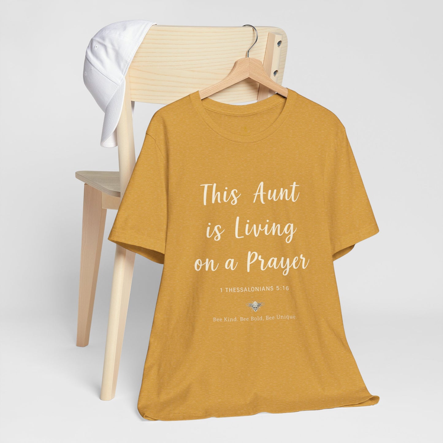 This Aunt Is Living on a Prayer | Jersey Tee