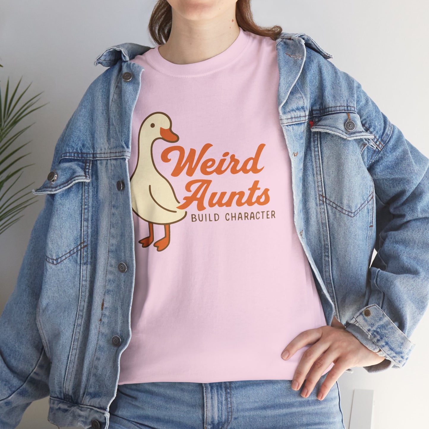 Weird Aunts Build Character Tee – Funny Goose Aunt Shirt