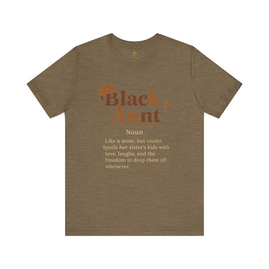 Black Aunt Definition Shirt | Jersey Tee