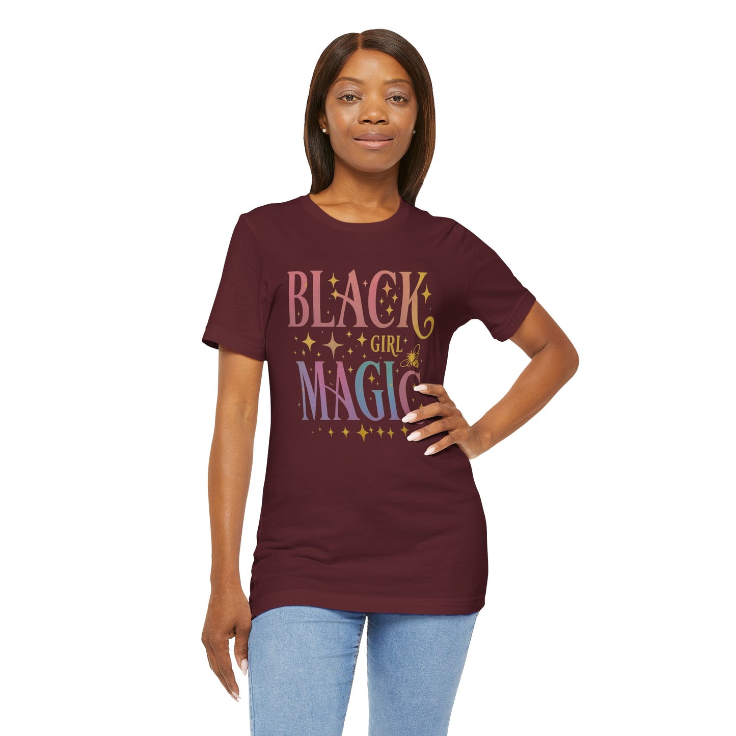 Black Girl Magic – Radiate Power & Grace | Jersey Tee