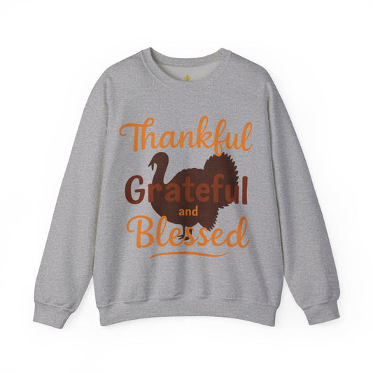 Thankful Grateful Blessed Turkey | Sweater