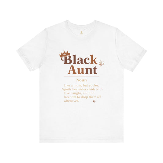 Black Aunt Definition Shirt | Jersey Tee