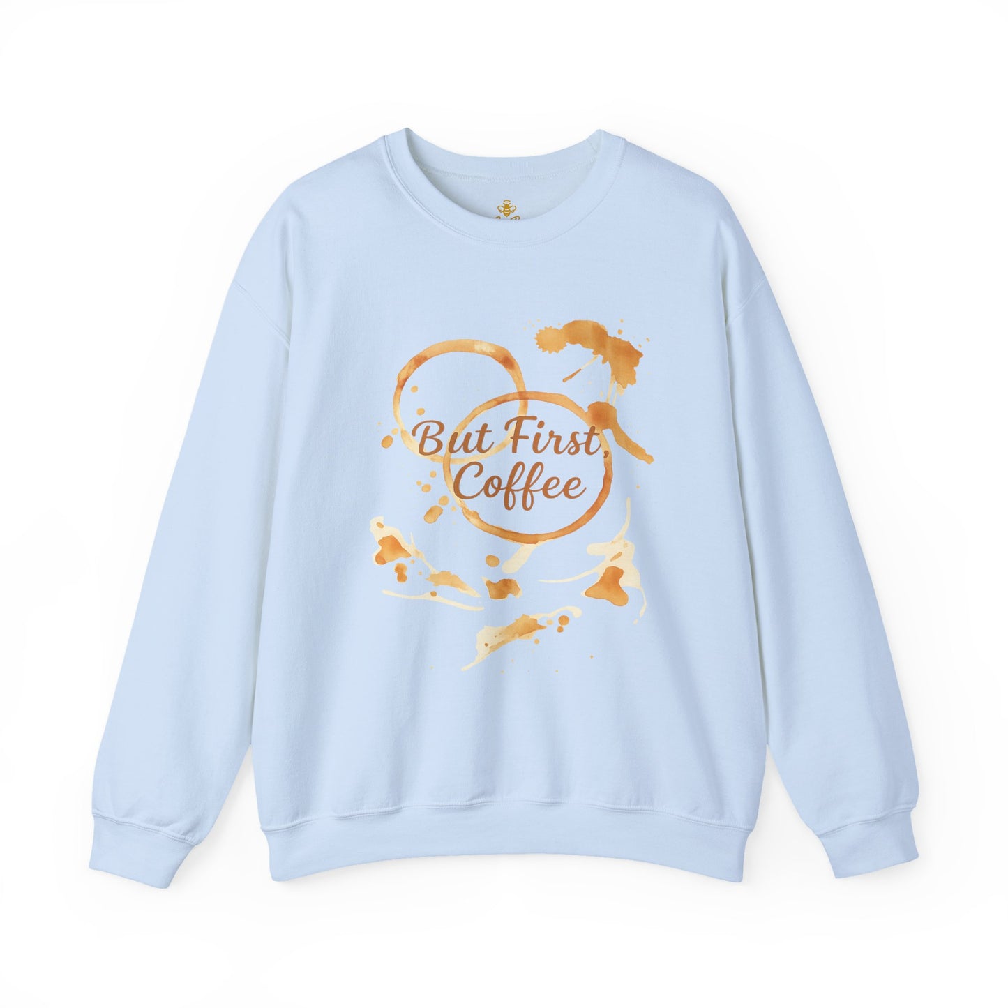 But First, Coffee – Watercolor Coffee Ring | Sweater