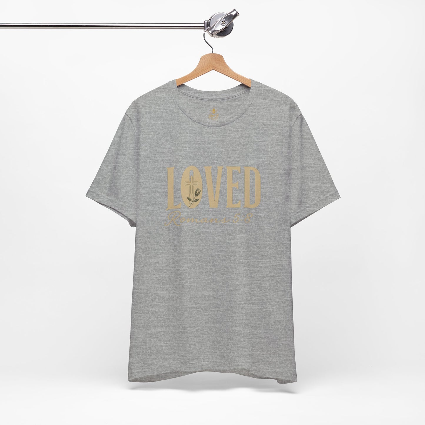 LOVED Romans 5:8 | Jersey Tee