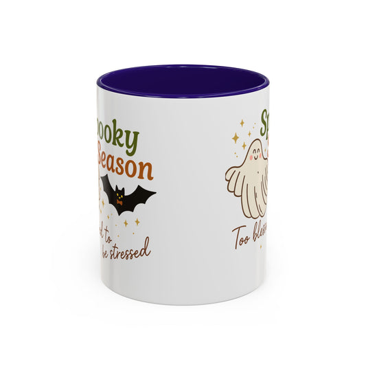 Spooky Season – Too Blessed to Be Stressed | 11oz Mug