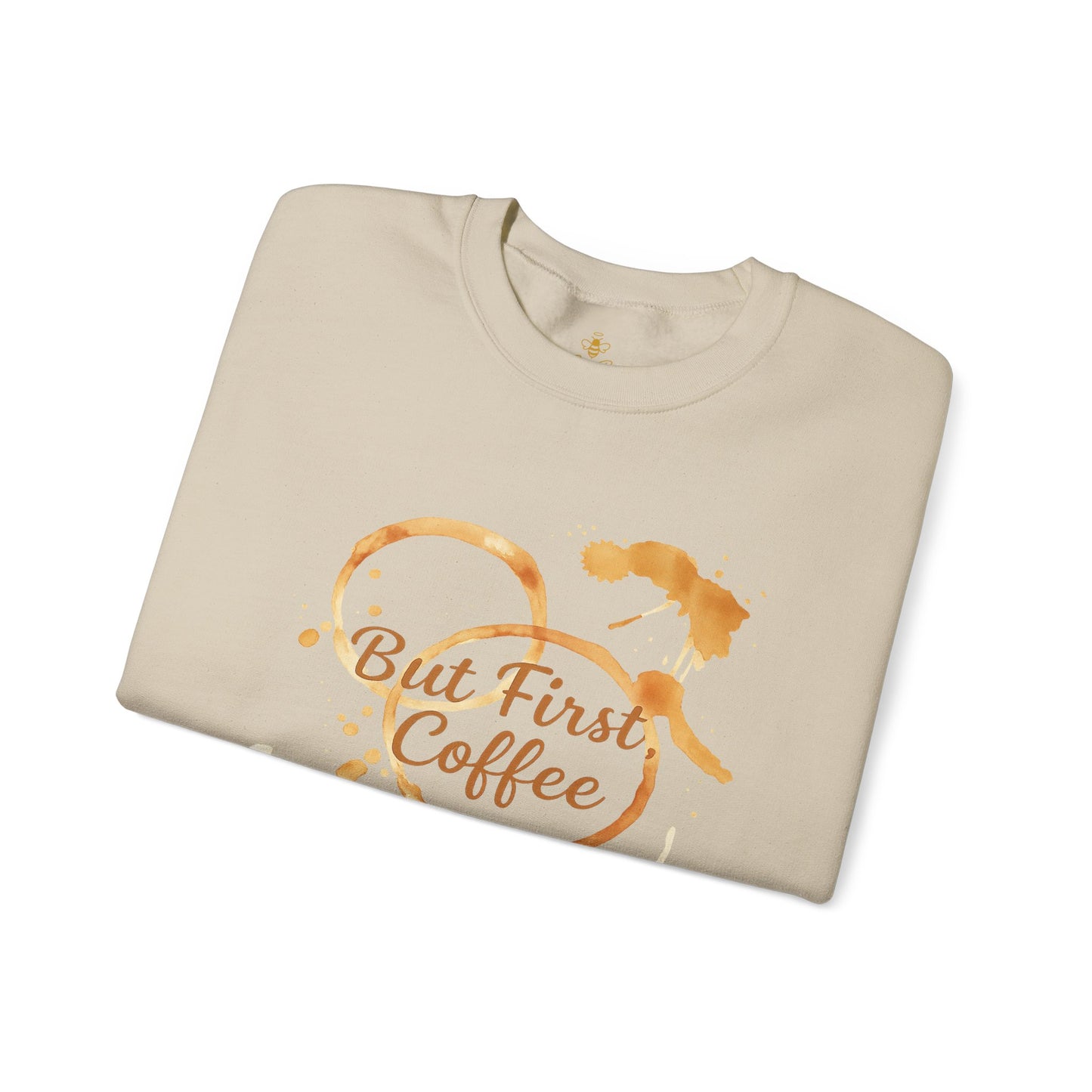 But First, Coffee – Watercolor Coffee Ring | Sweater