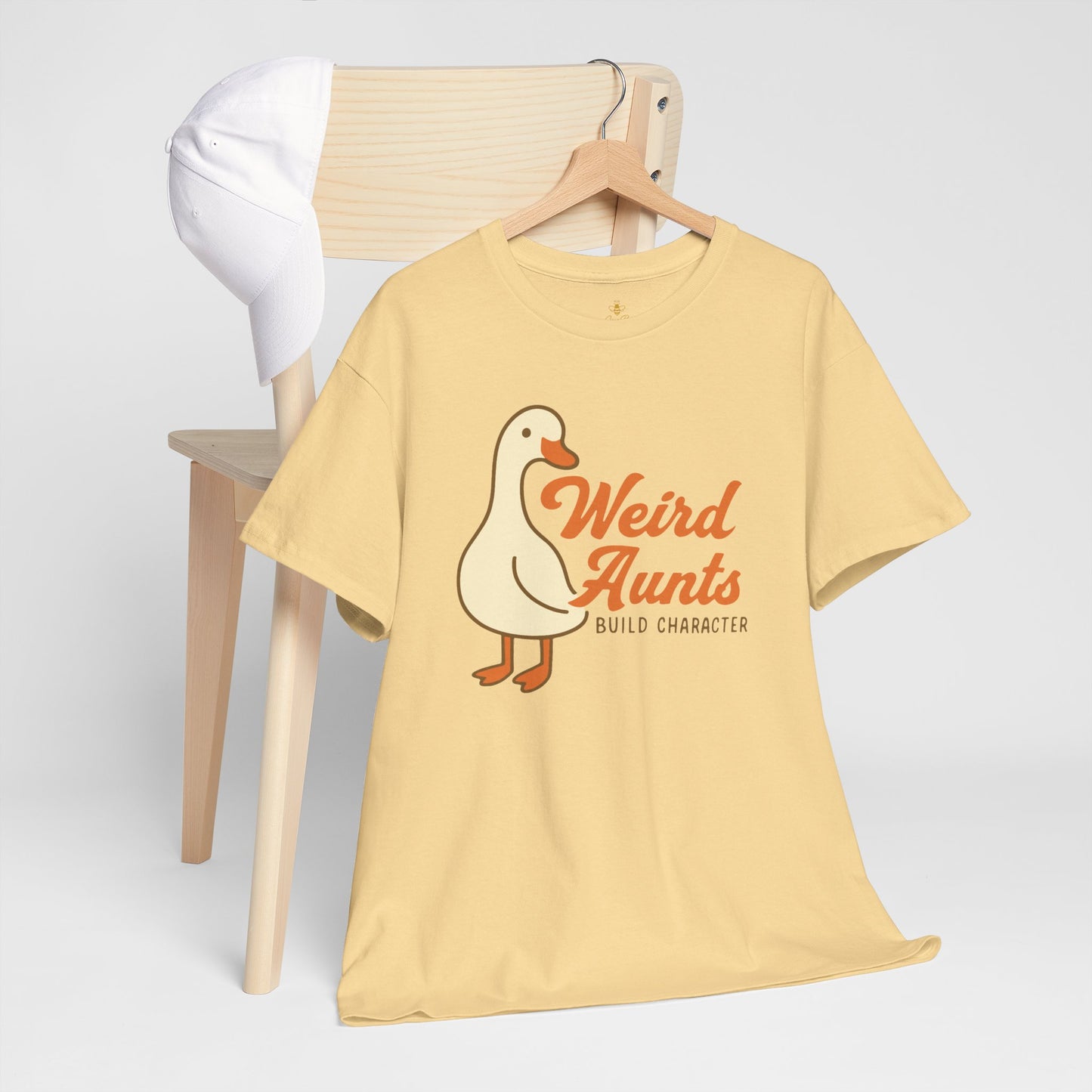 Weird Aunts Build Character Tee – Funny Goose Aunt Shirt