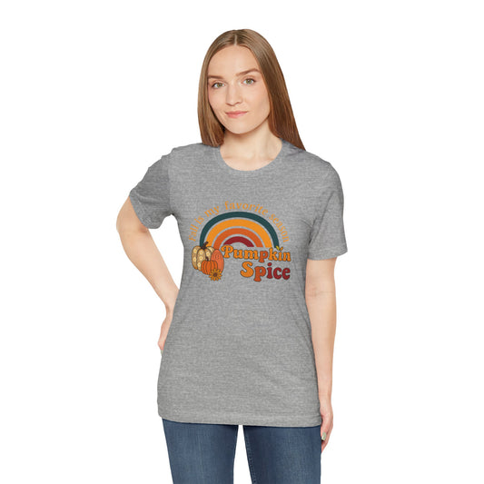 Fall is My Favorite Season Retro Pumpkin Spice Shirt | Jersey Tee