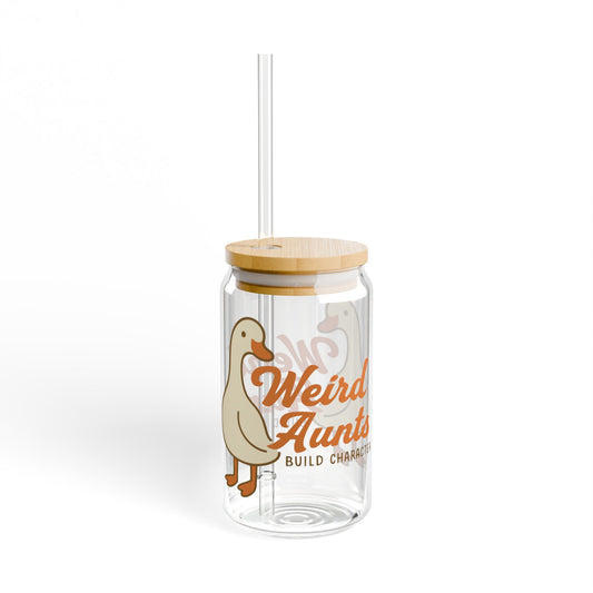 Weird Aunts Build Character | Glass 16oz