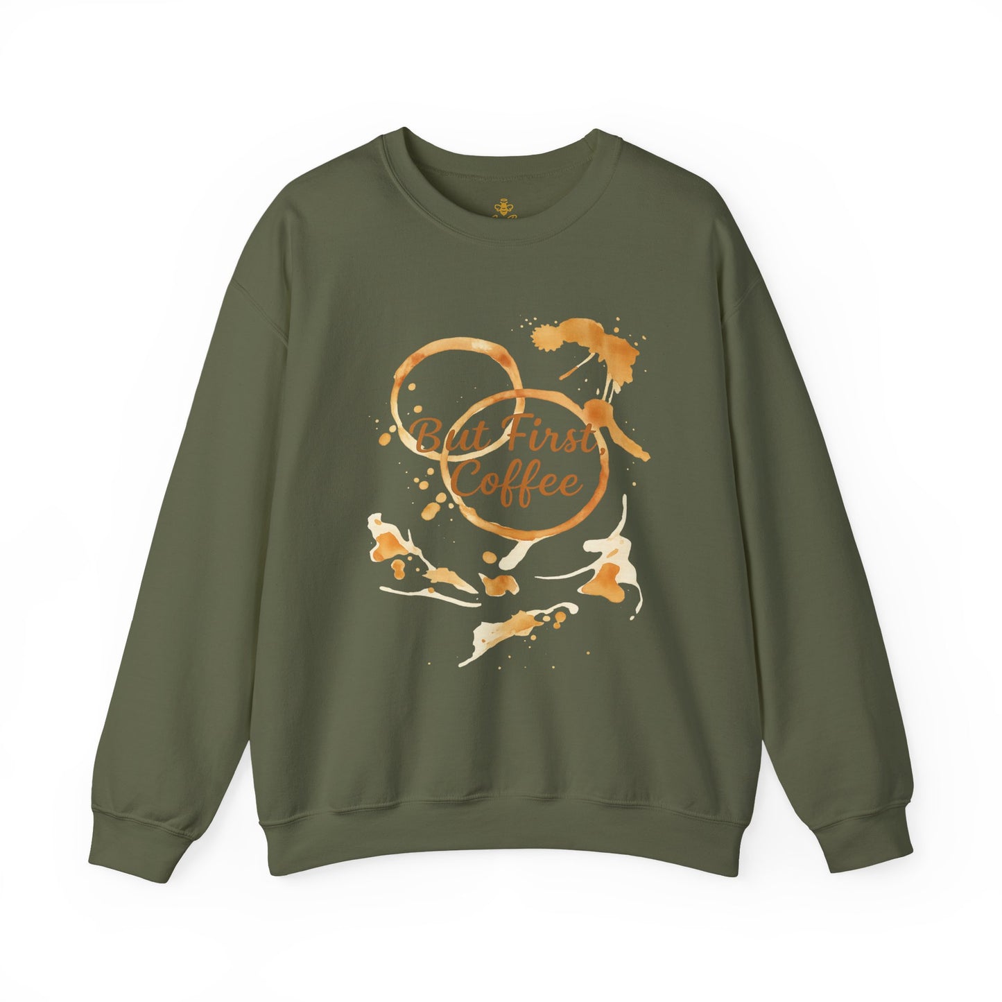 But First, Coffee – Watercolor Coffee Ring | Sweater