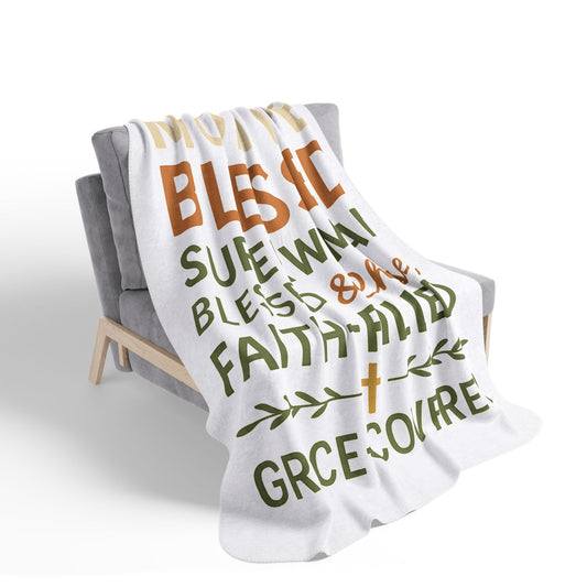 Mom Life. Blessed. Superwoman | Sherpa Fleece Blanket