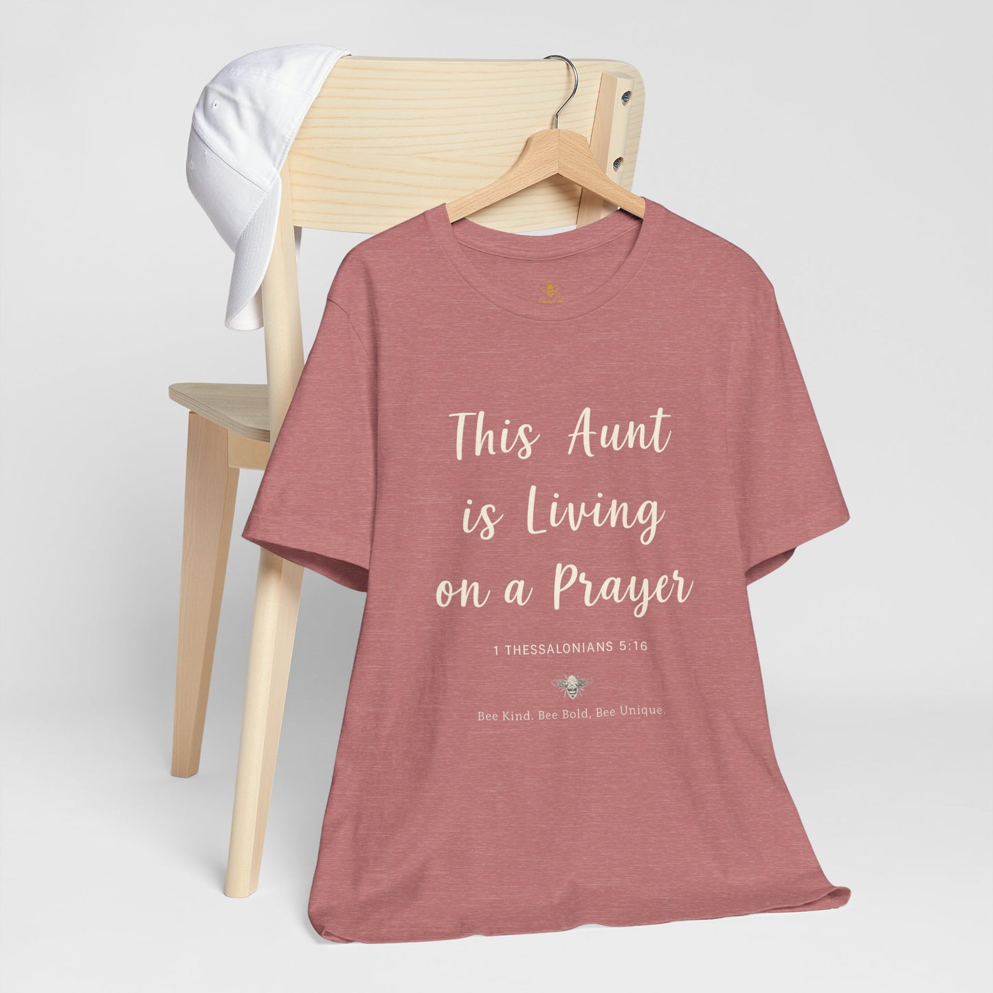This Aunt Is Living on a Prayer | Jersey Tee