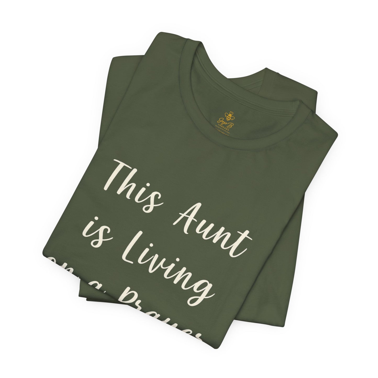 This Aunt Is Living on a Prayer | Jersey Tee
