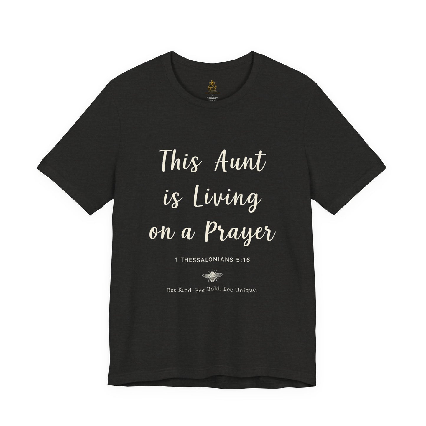This Aunt Is Living on a Prayer | Jersey Tee