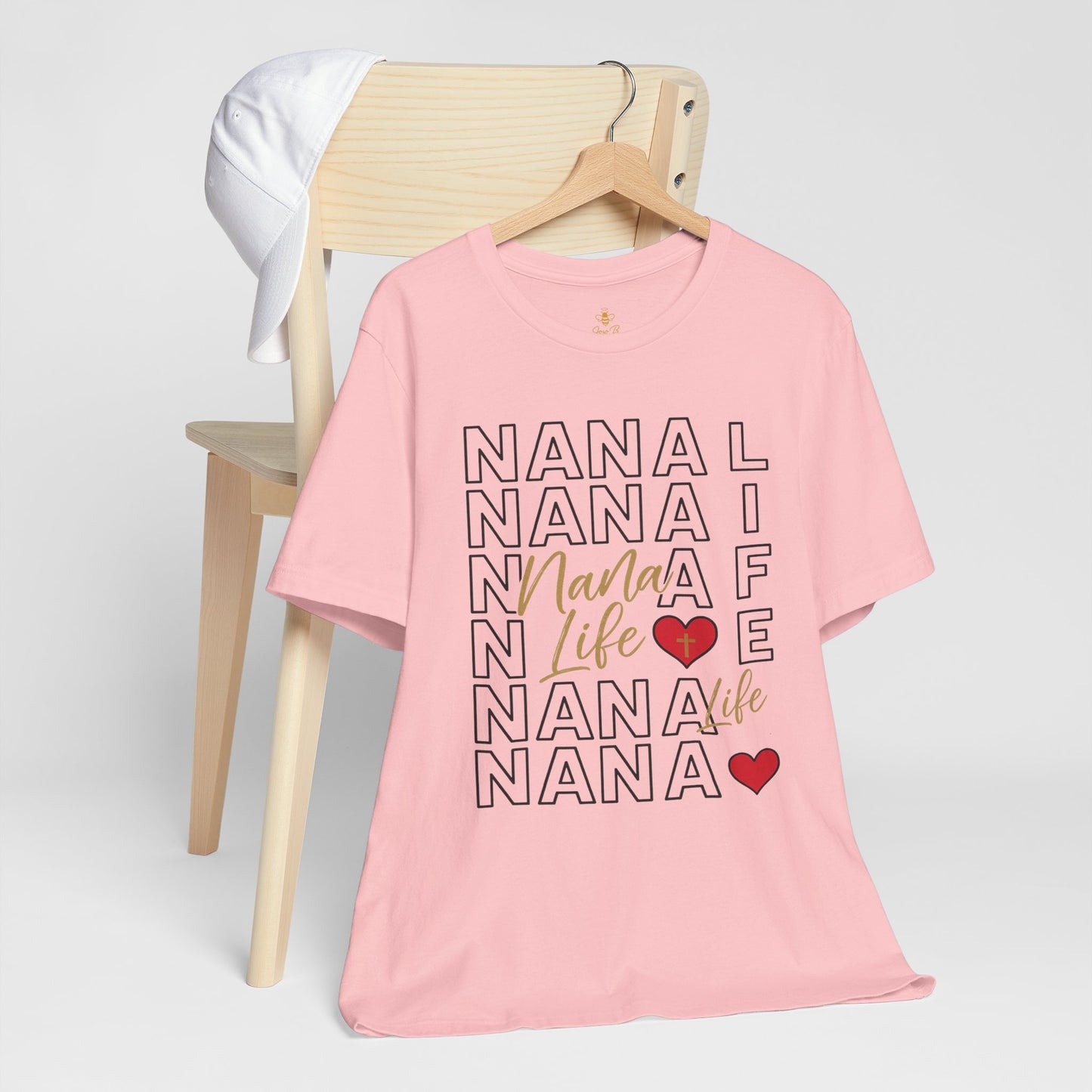 “Nana Life” Repeating Text | Jersey Tee