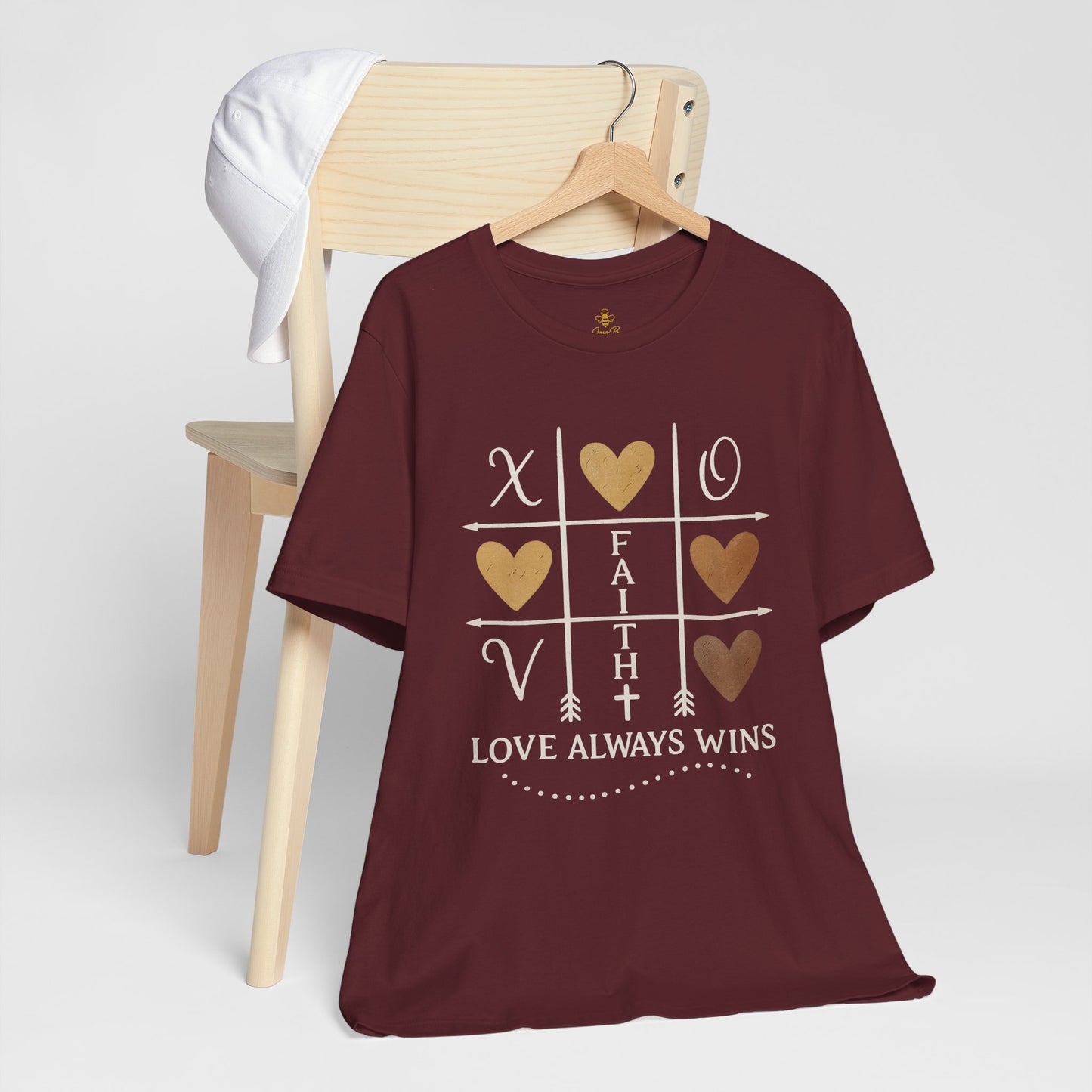 Love Wins – Tic Tac Toe Heart | Jersey Tee