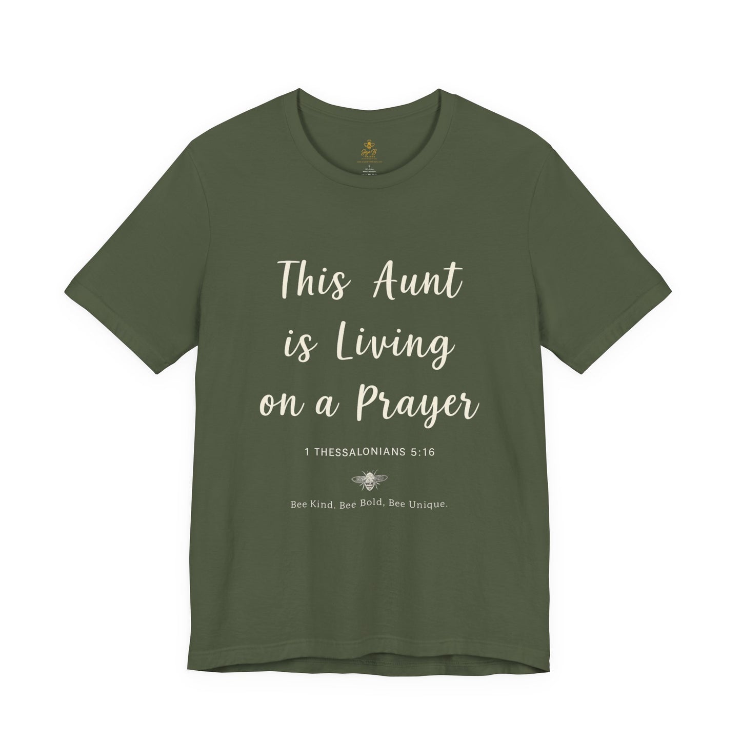 This Aunt Is Living on a Prayer | Jersey Tee