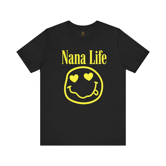 Nana Life Smiley Face | Jersey Tee