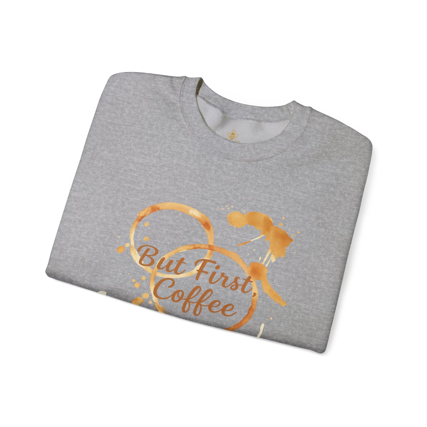 But First, Coffee – Watercolor Coffee Ring | Sweater