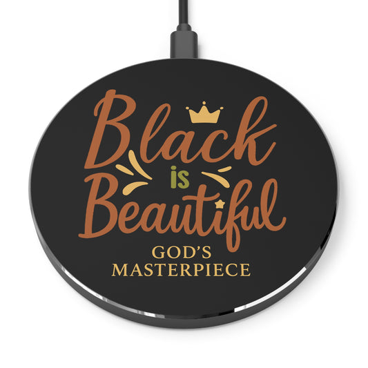 “Black is Beautiful – Bold & Radiant” | Wireless Charger