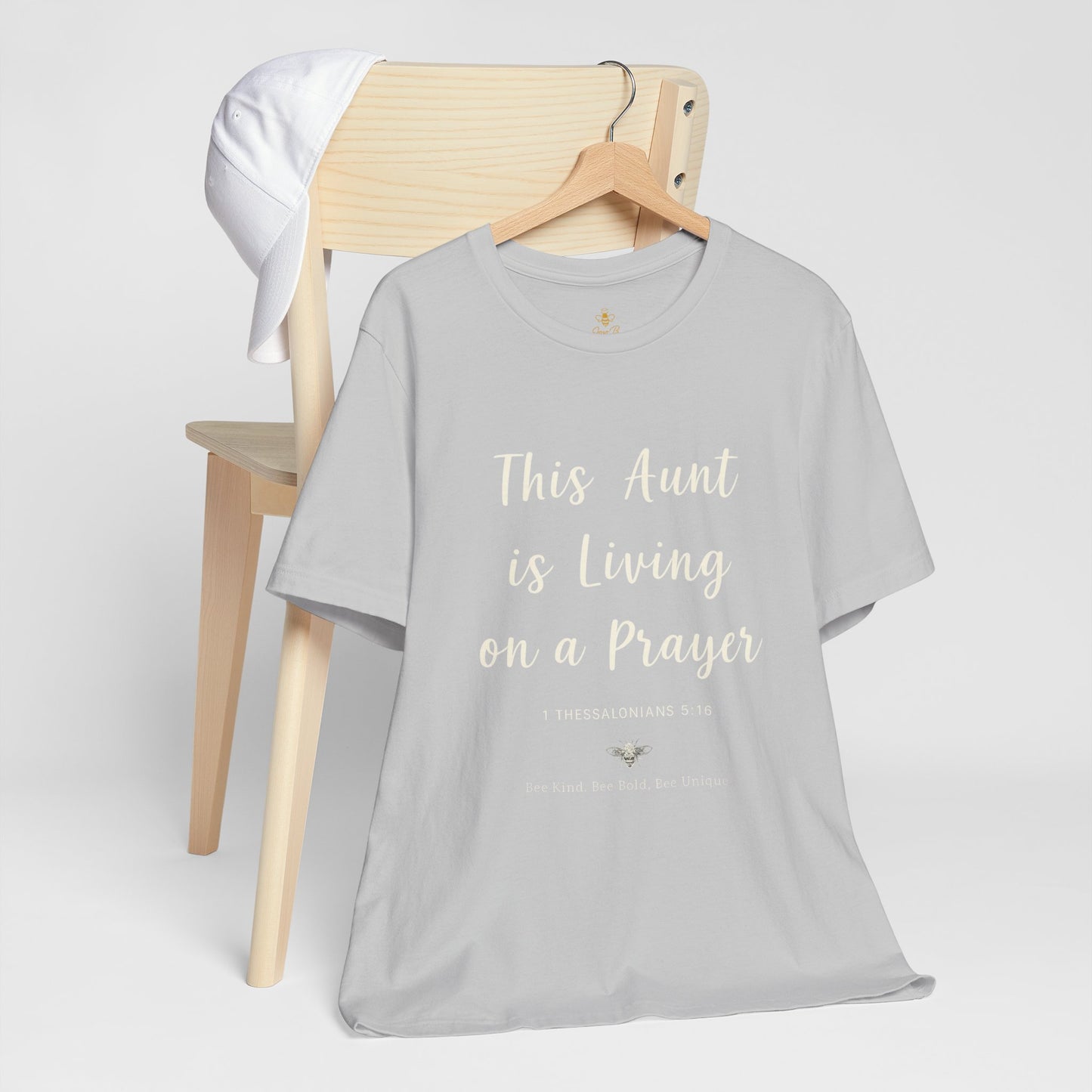 This Aunt Is Living on a Prayer | Jersey Tee