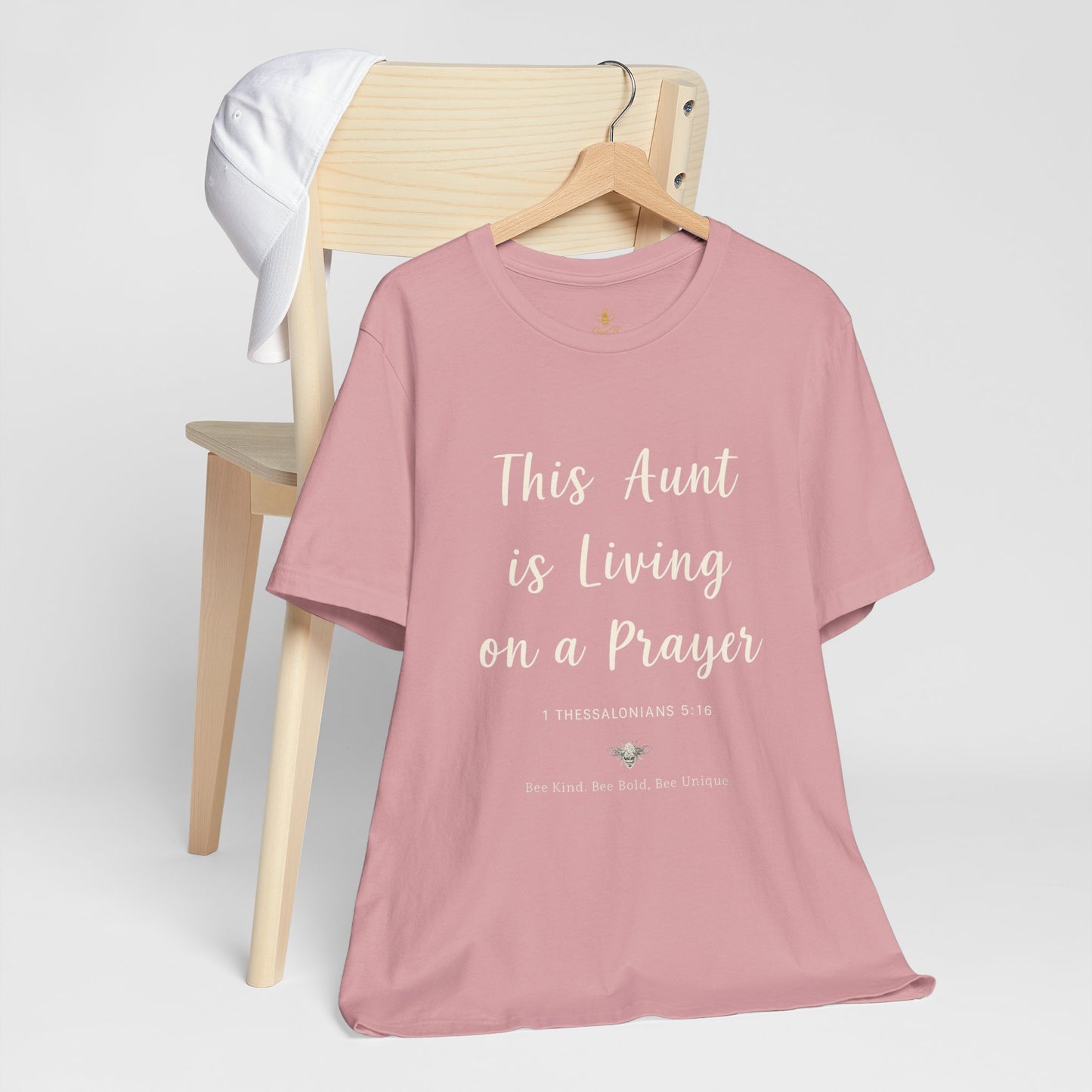This Aunt Is Living on a Prayer | Jersey Tee