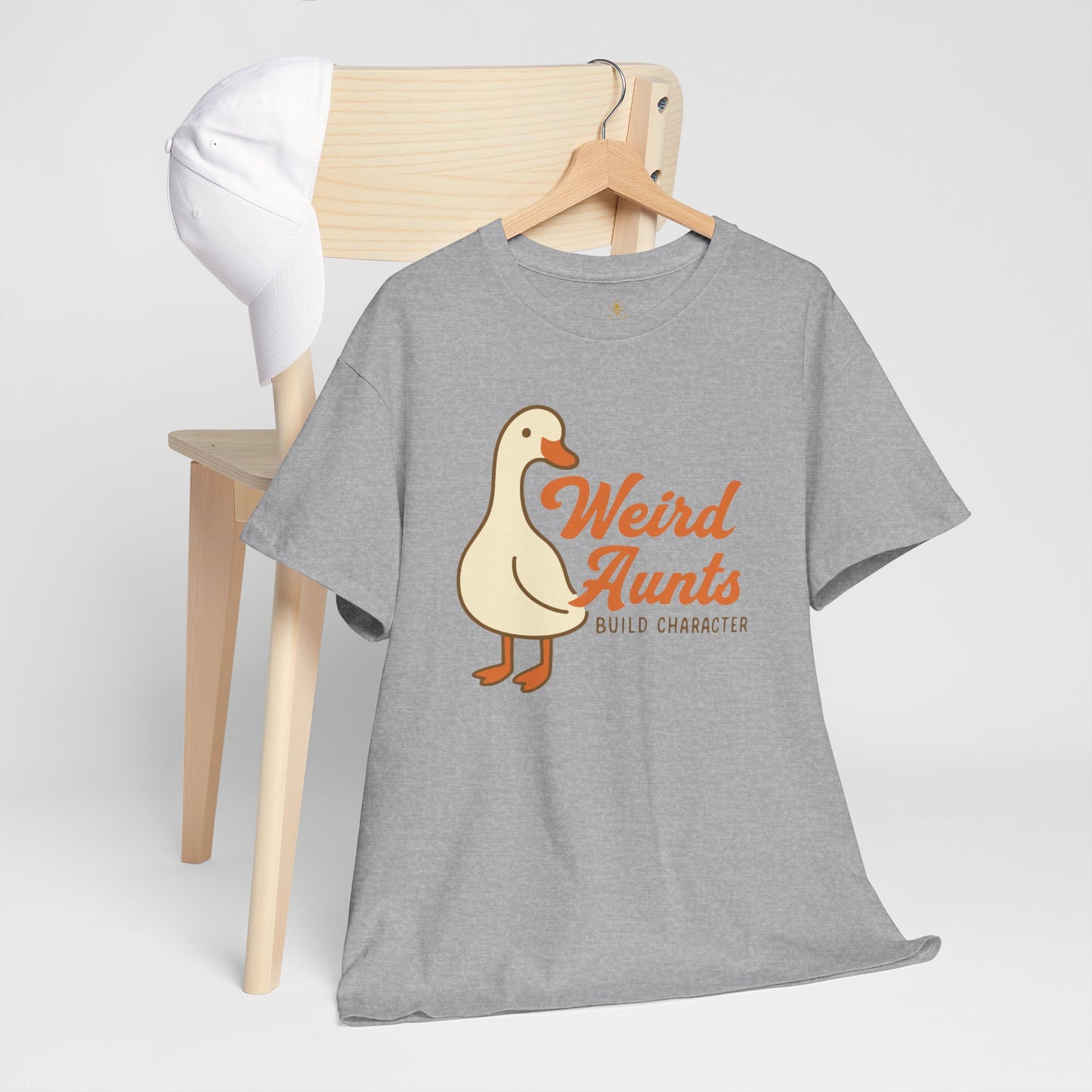 Weird Aunts Build Character Tee – Funny Goose Aunt Shirt