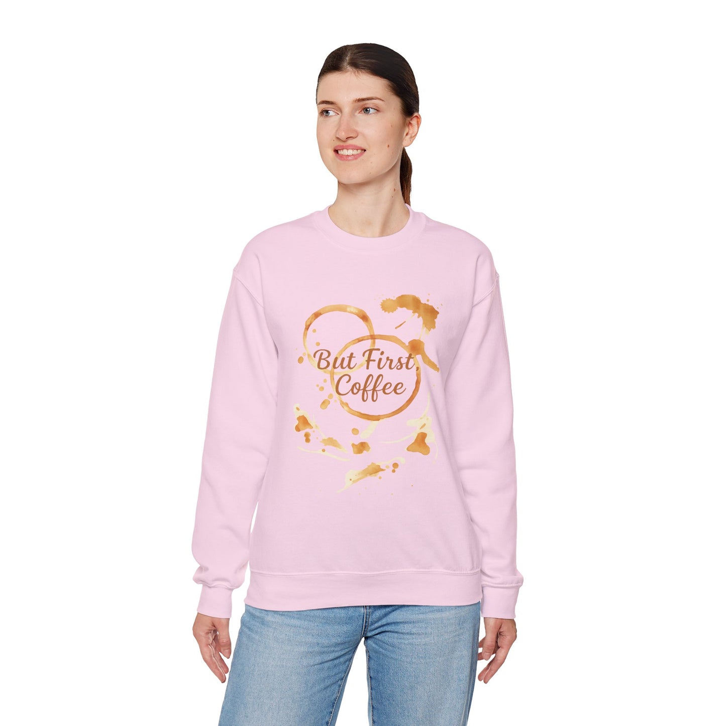 But First, Coffee – Watercolor Coffee Ring | Sweater