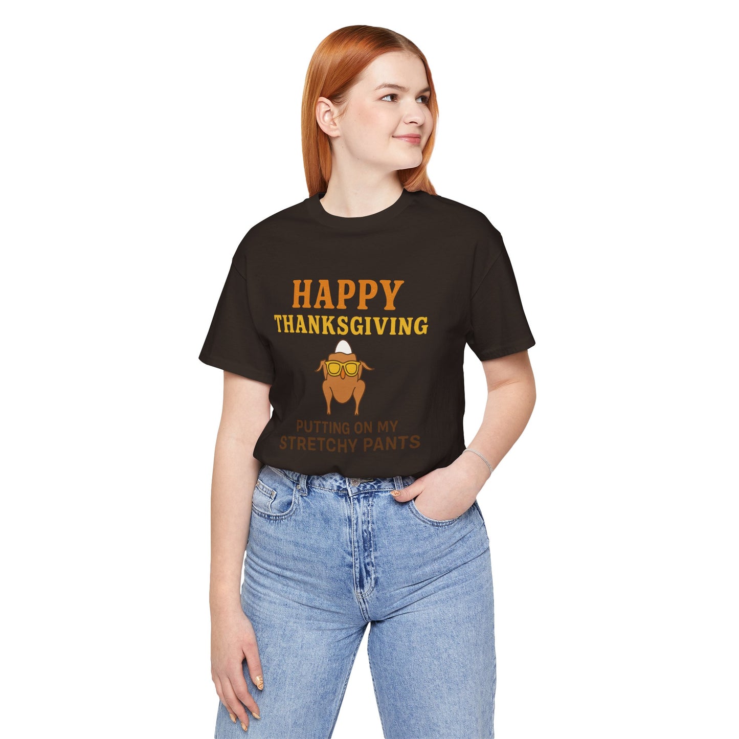 “Happy Thanksgiving Stretchy Pants Club” | Jersey Tee