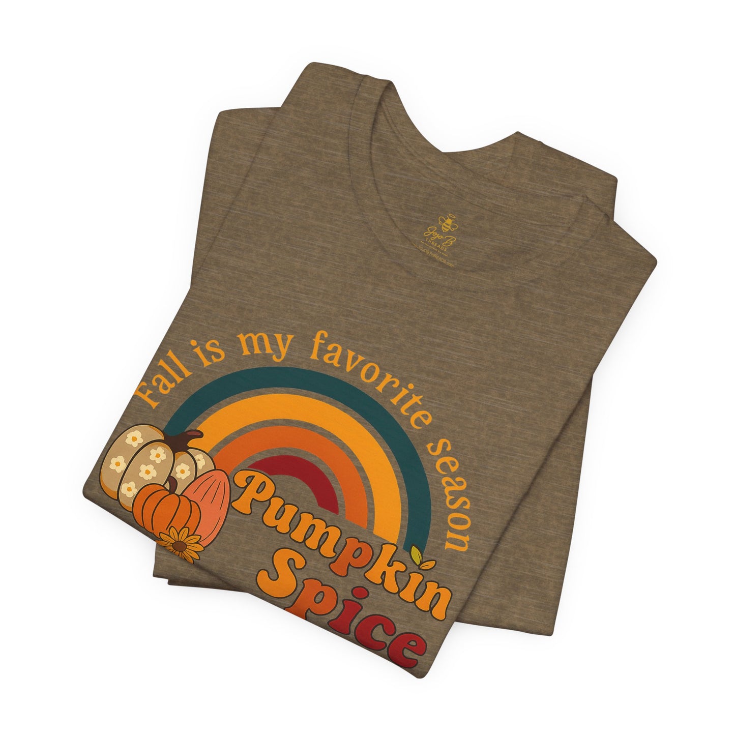 Fall is My Favorite Season Retro Pumpkin Spice Shirt | Jersey Tee