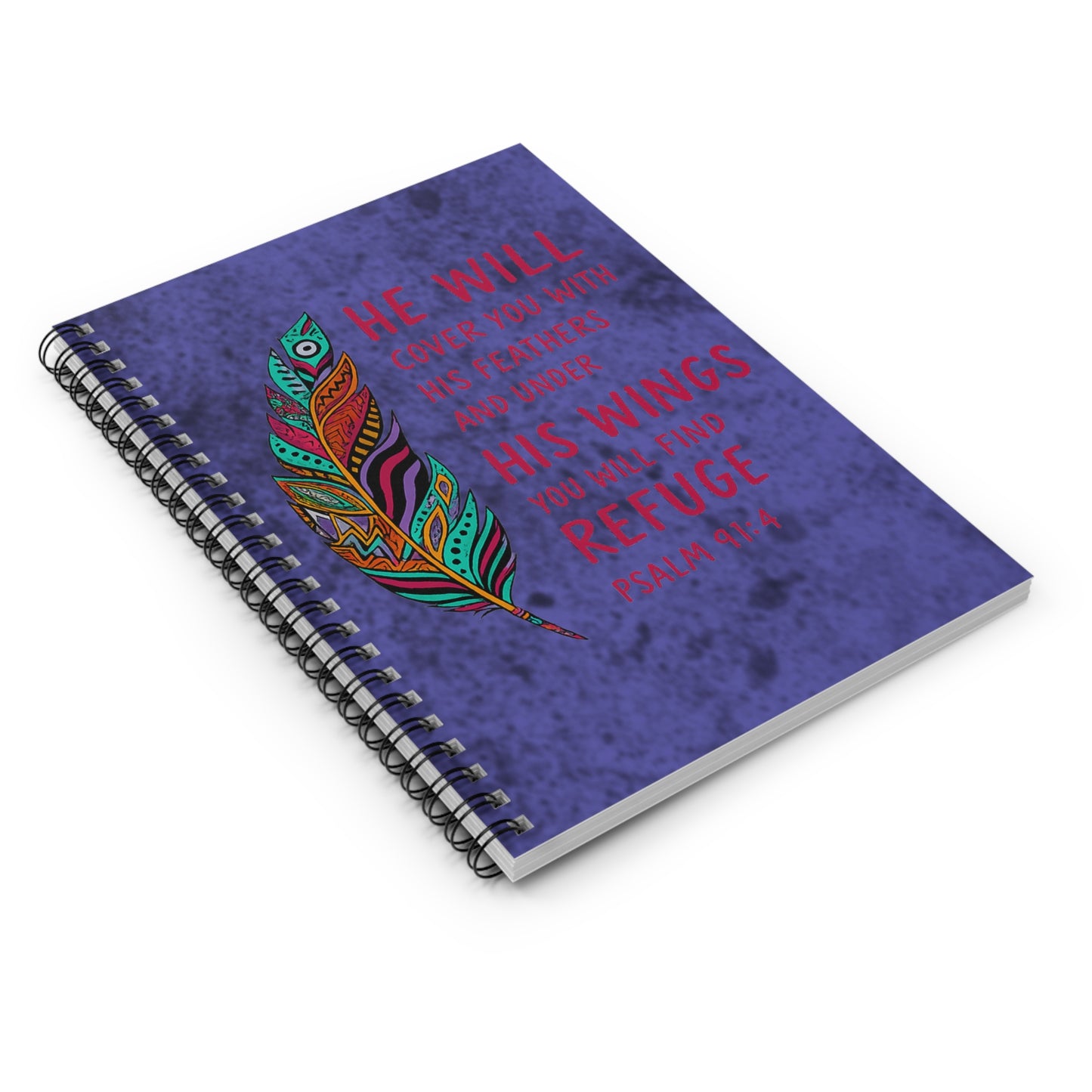 Under His Wings | Spiral Notebook