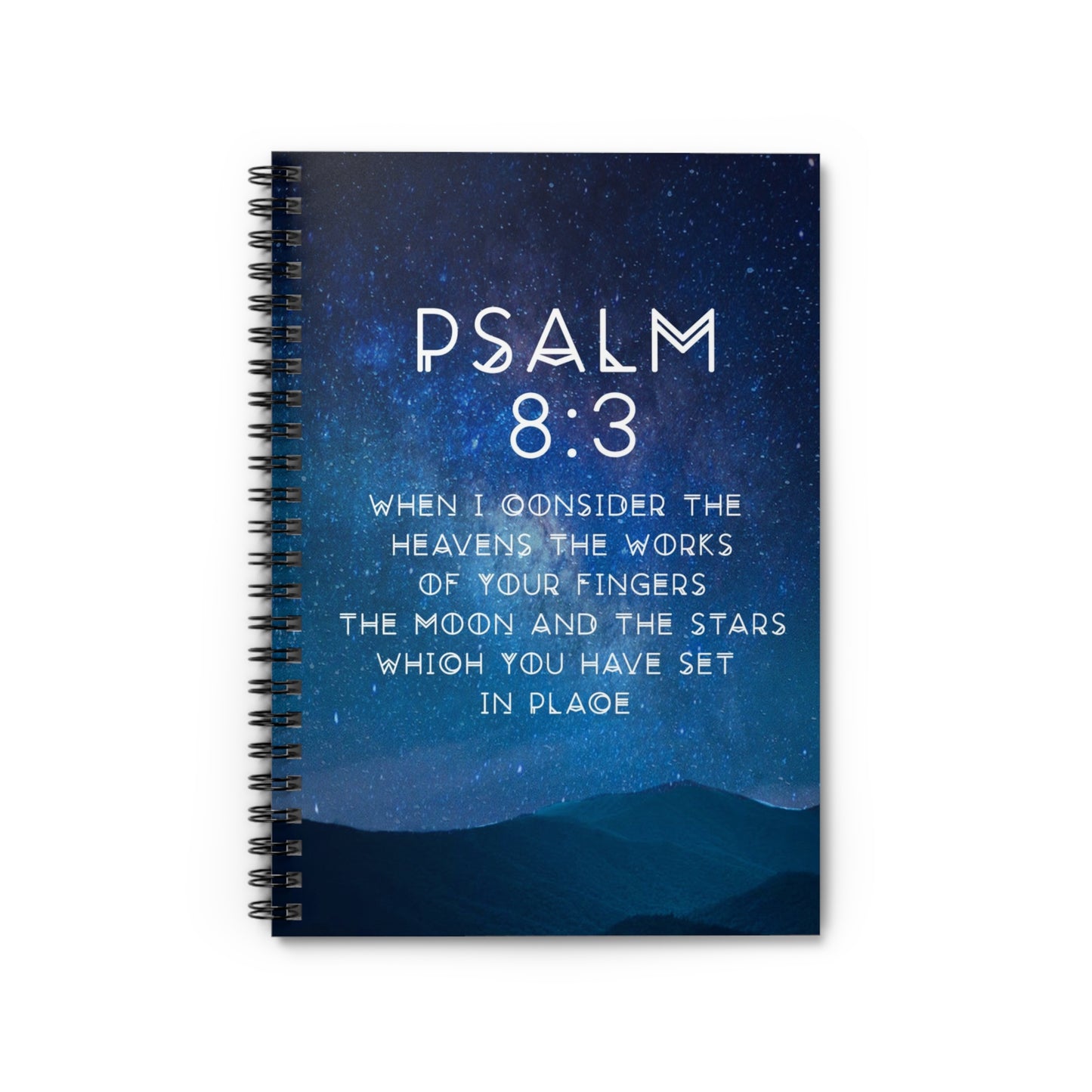 Psalm 8:3 | Spiral Notebook