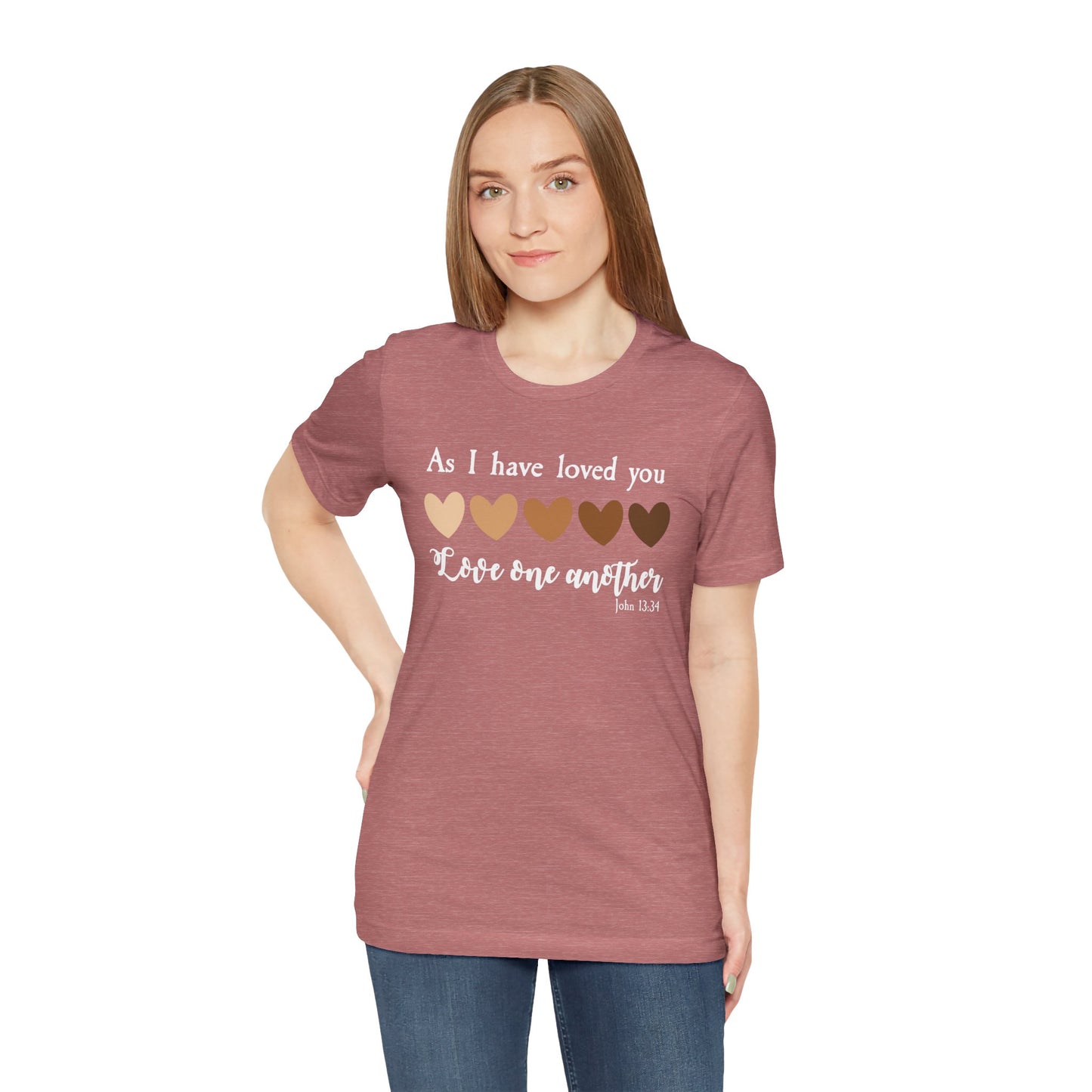 Love One Another – John 13:34  | Jersey Tee